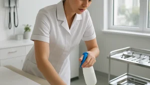 exam room turnover cleaning vs nightly janitorial where medical offices need clear boundaries